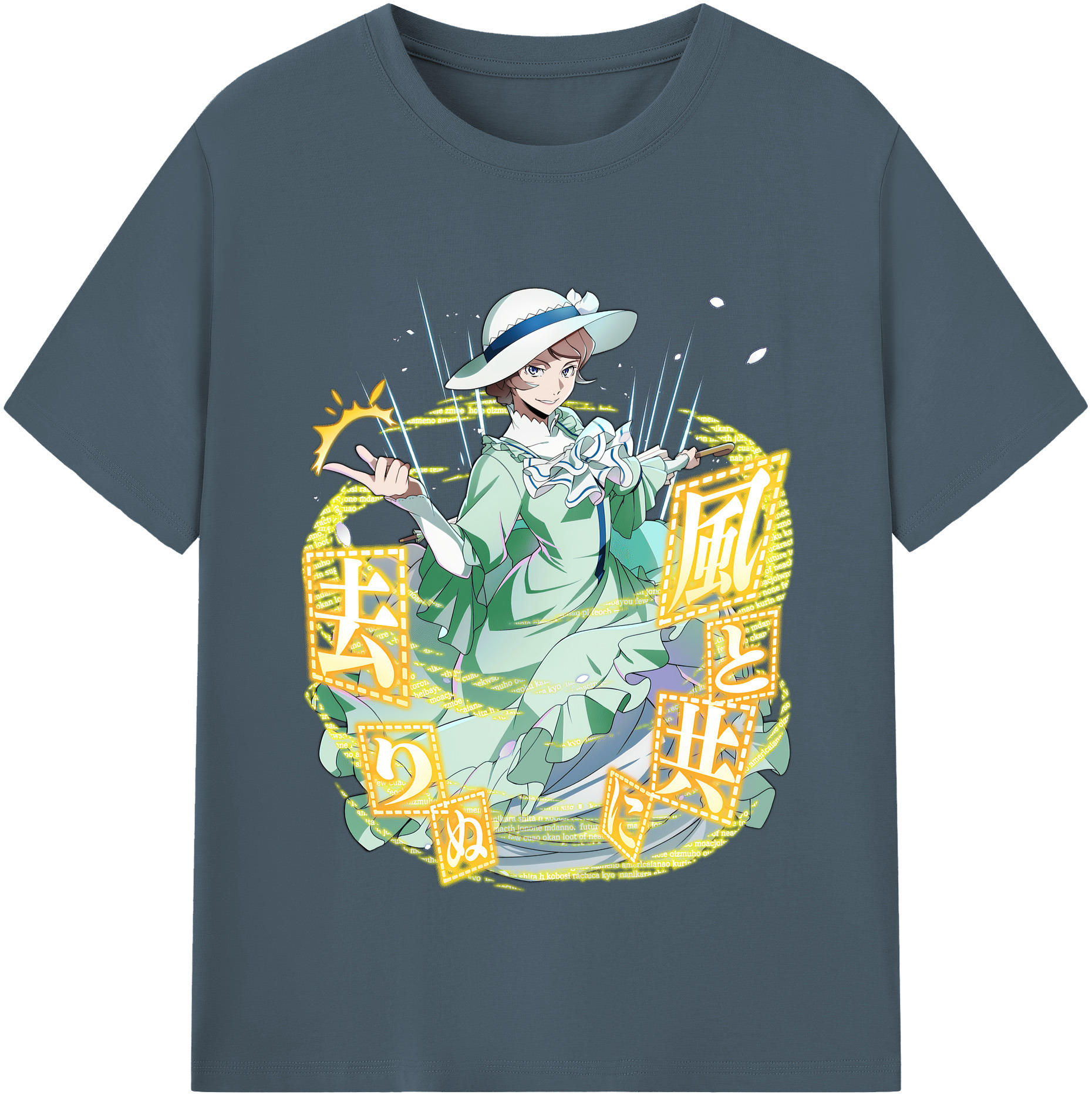 （画像用） 文豪ストレイドッグス Bungo Stray Dogs 綿100％半袖Tシャツ（フロントプリント）